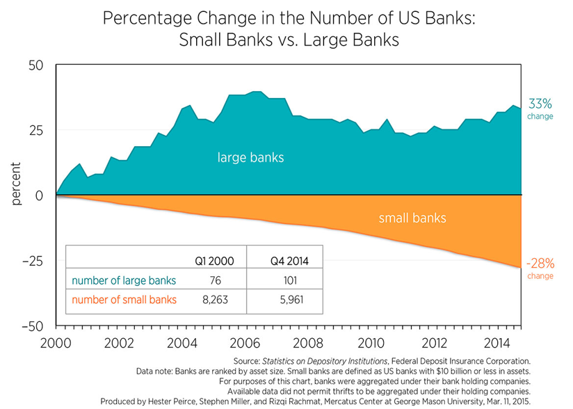 small vs large bank